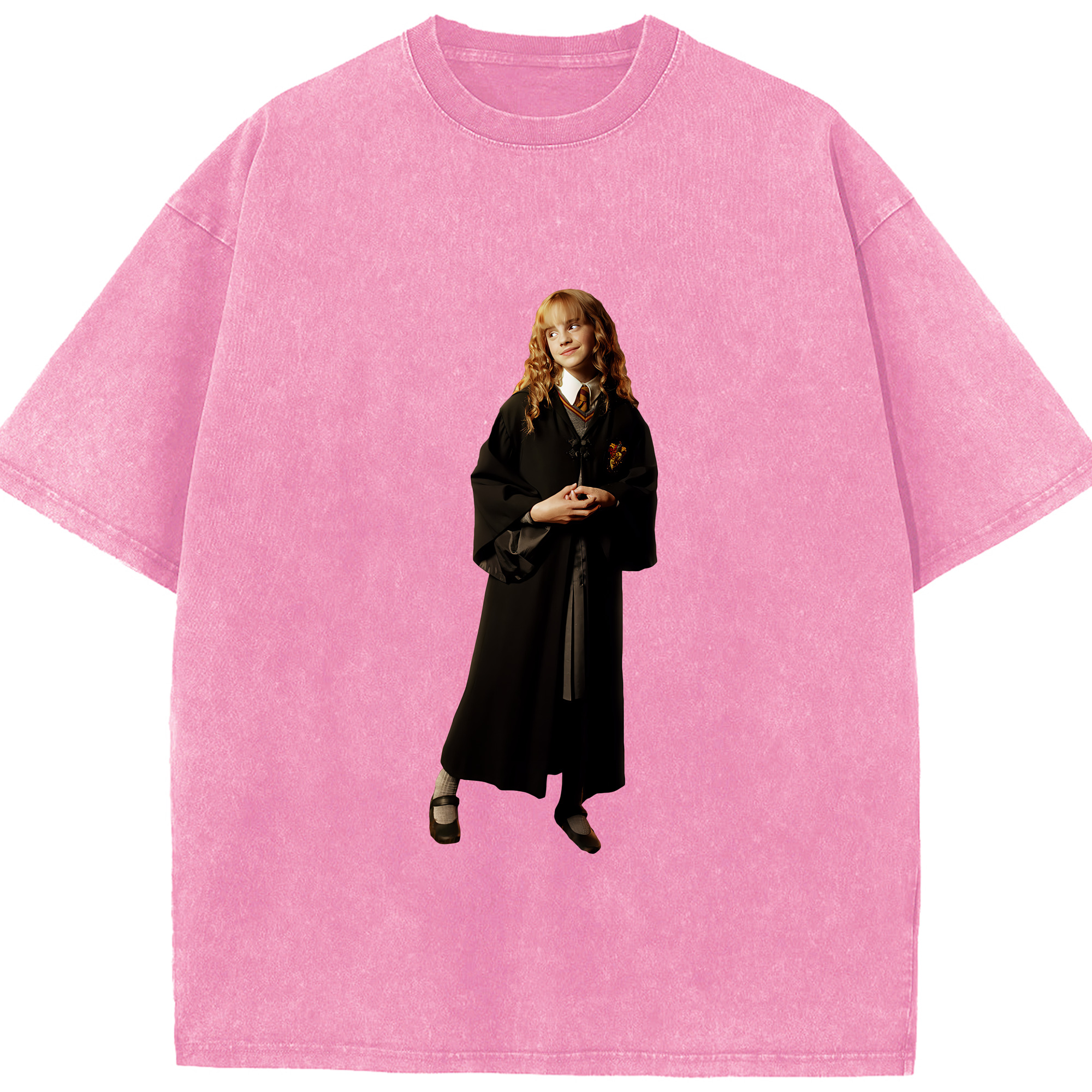（画像用） Harry Potter ハリー・ポッターシリーズ 綿100% ヴィンテージ風 半袖Tシャツ（フロントプリント）